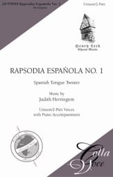 Rapsodia Espanola No. 1 Unison/Two-Part choral sheet music cover
